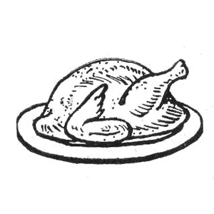 Free Vintage Turkey on a Platter