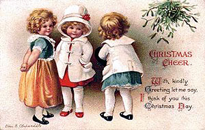 Victorian Girls Postcard